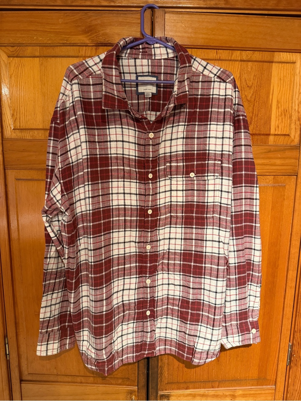 Men's Red Super Soft Flannel - Classic Casual